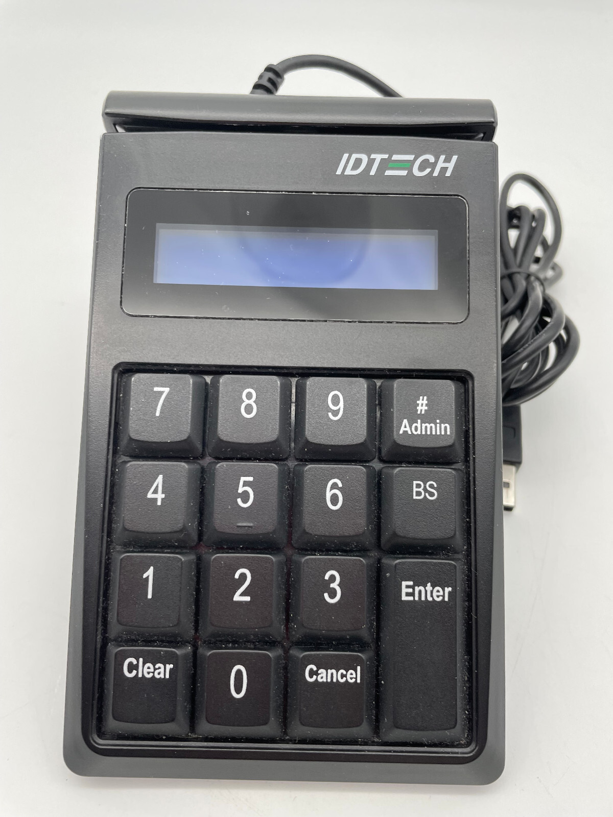 ID Tech SecureKey M130 IDKE-534833BEM USB Wired Magstripe Reader Keypad – TESTED