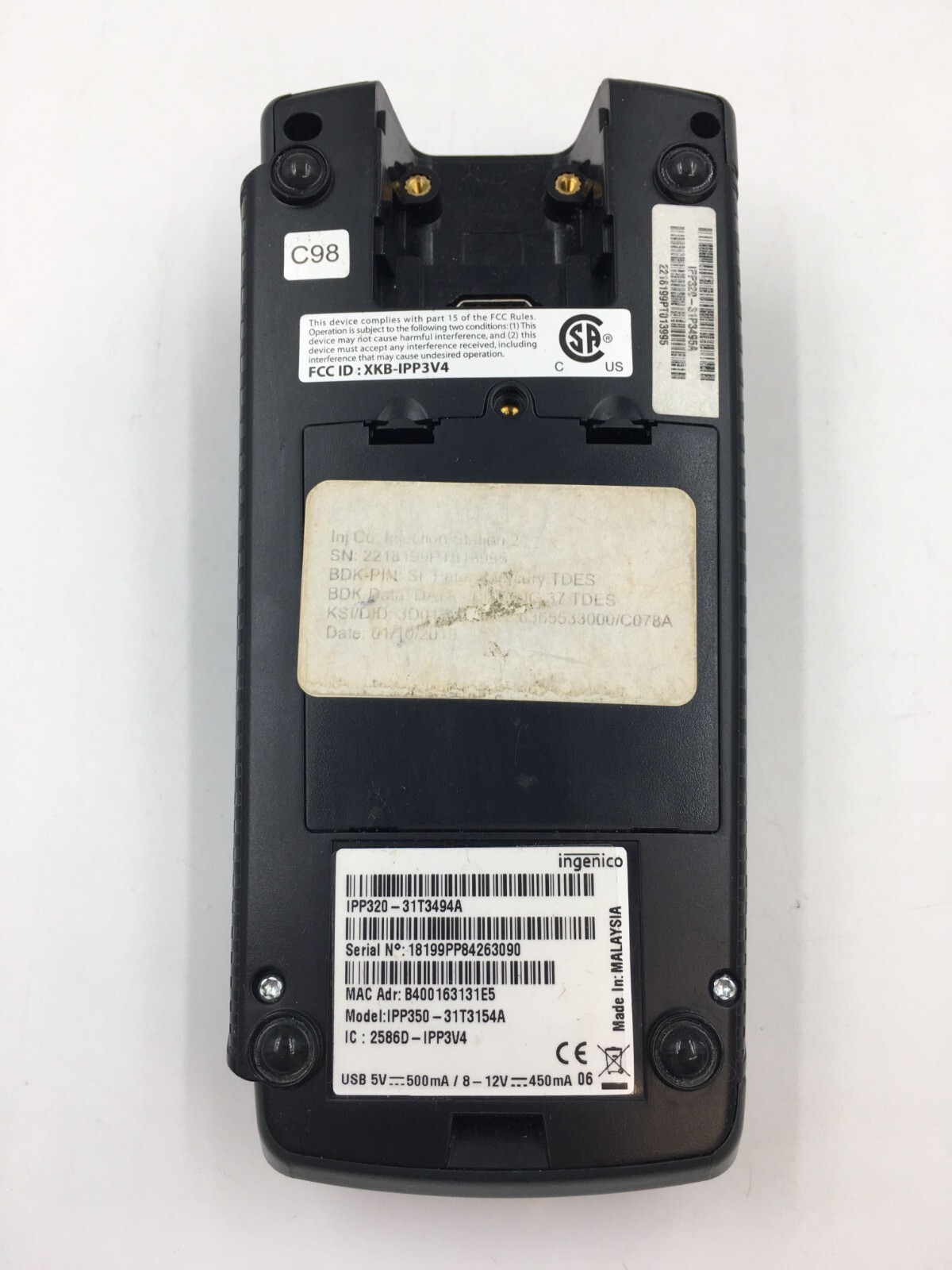Ingenico Card Reader – iPP320 – Untested