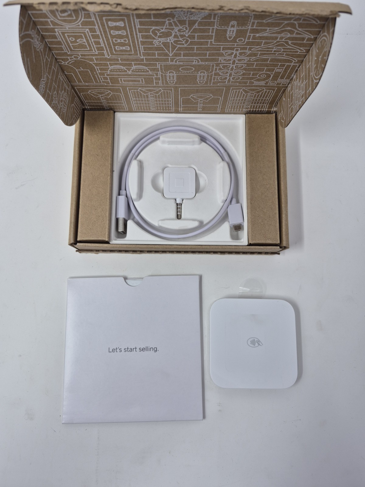 Square S8-1 Contactless Credit Card and Chip Reader – White NEW w/ Box