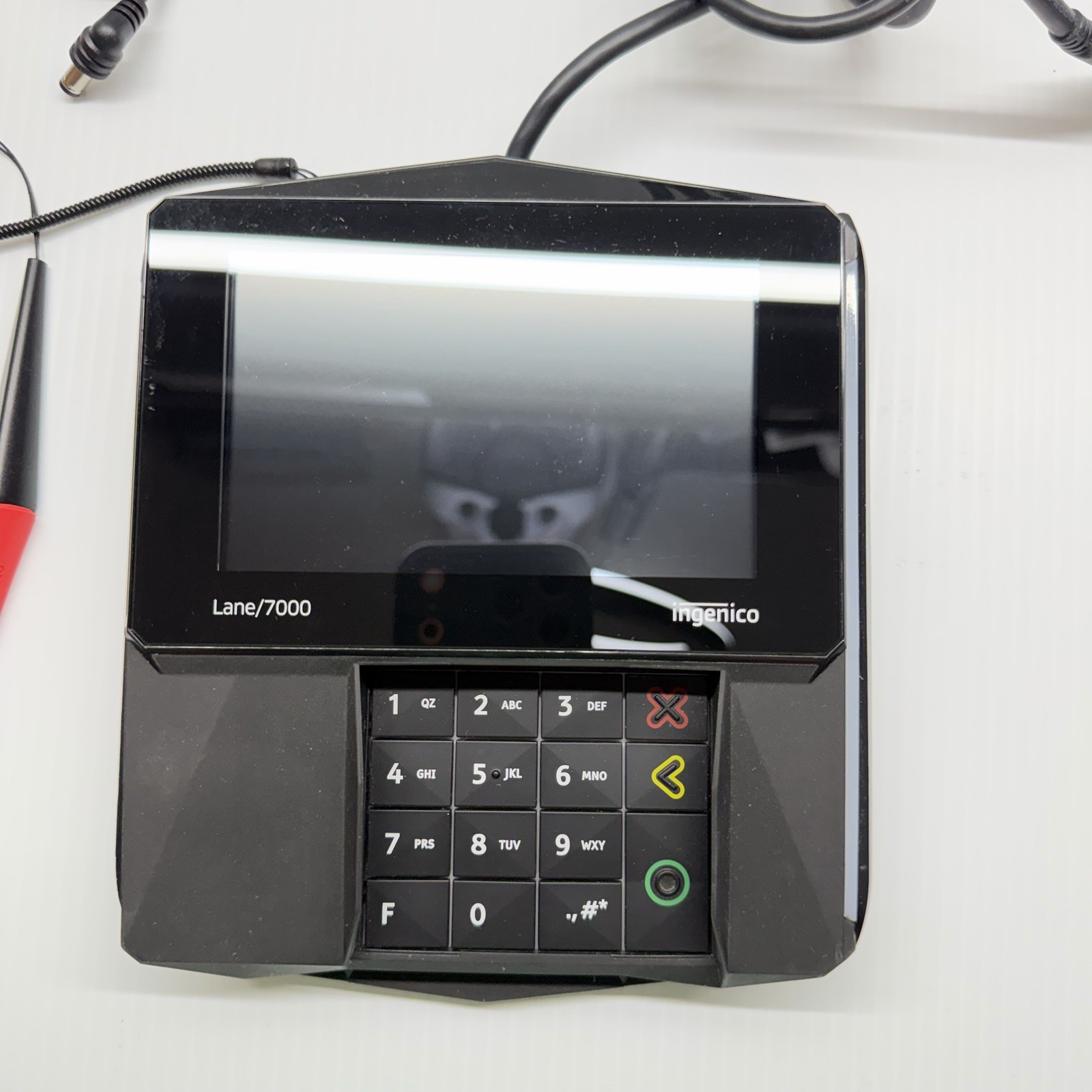Ingenico Lane/7000 Credit Card Reader Payment Terminal With Stylus And Cable