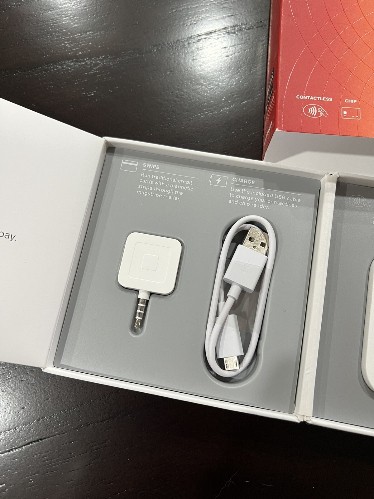Square Reader for Contactless Chip Reader (App Store/Google Play) With Swiper
