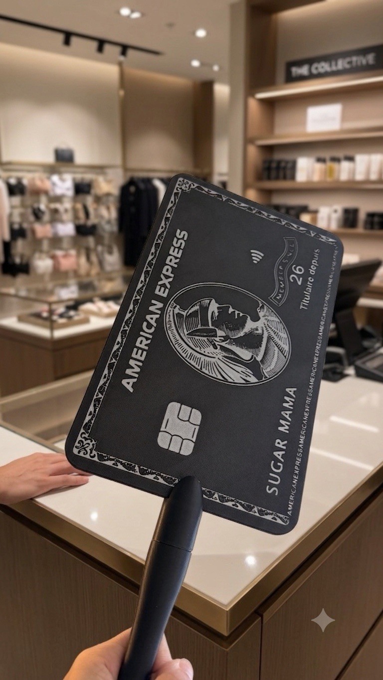 Credit Card Wand Tap To Pay Pay Card Holder AMEX BLACK American Express (custom