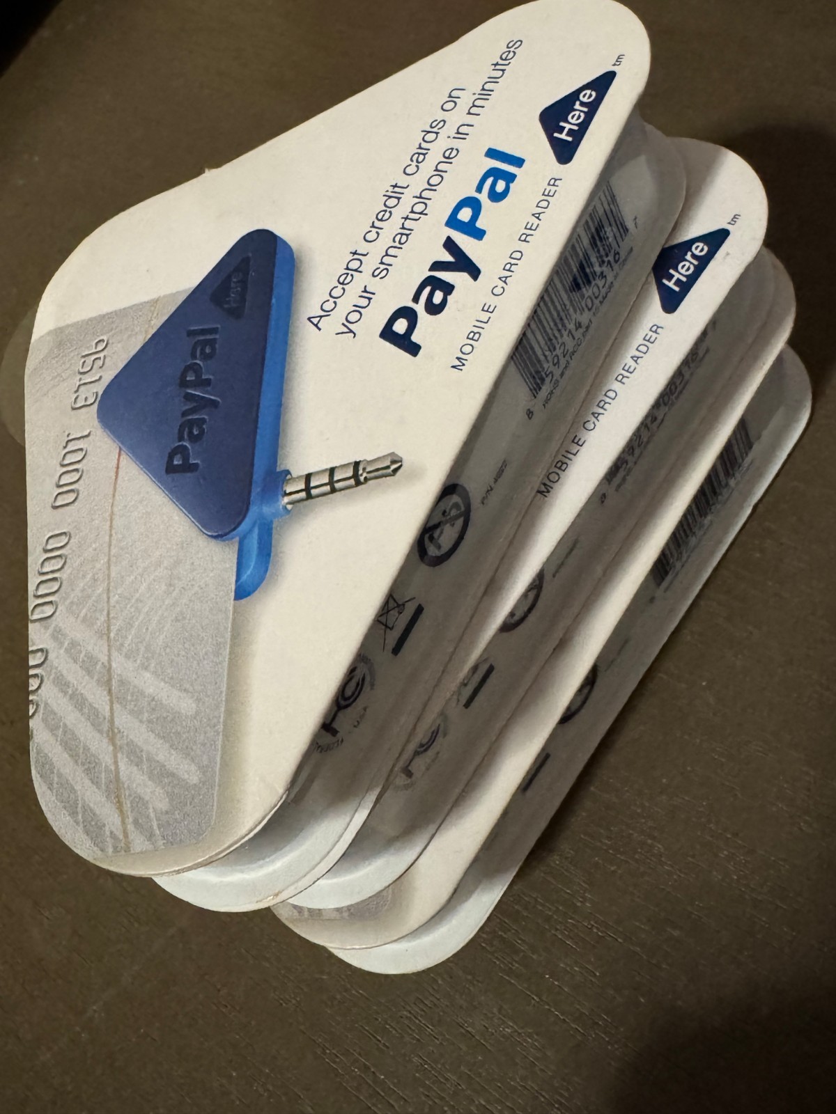 LOTOF3 Paypal Here Mobile Card Reader Scanner Point Of Sale Devic iPhone Android