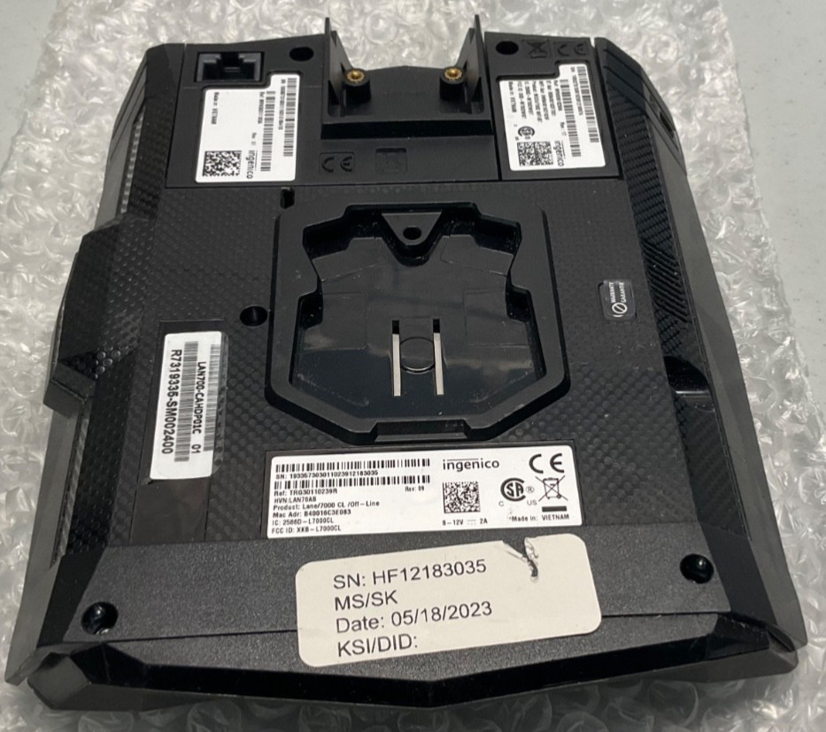 Ingenico Lane 7000 5 inch Credit Card Terminals – TRG30110239R L7000CL **SALE**