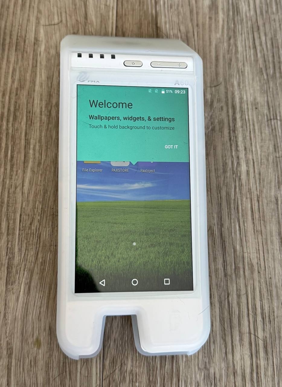 PAX A60 Smart Pay Terminal – Open Box, Factory Reset, No Charger , for parts