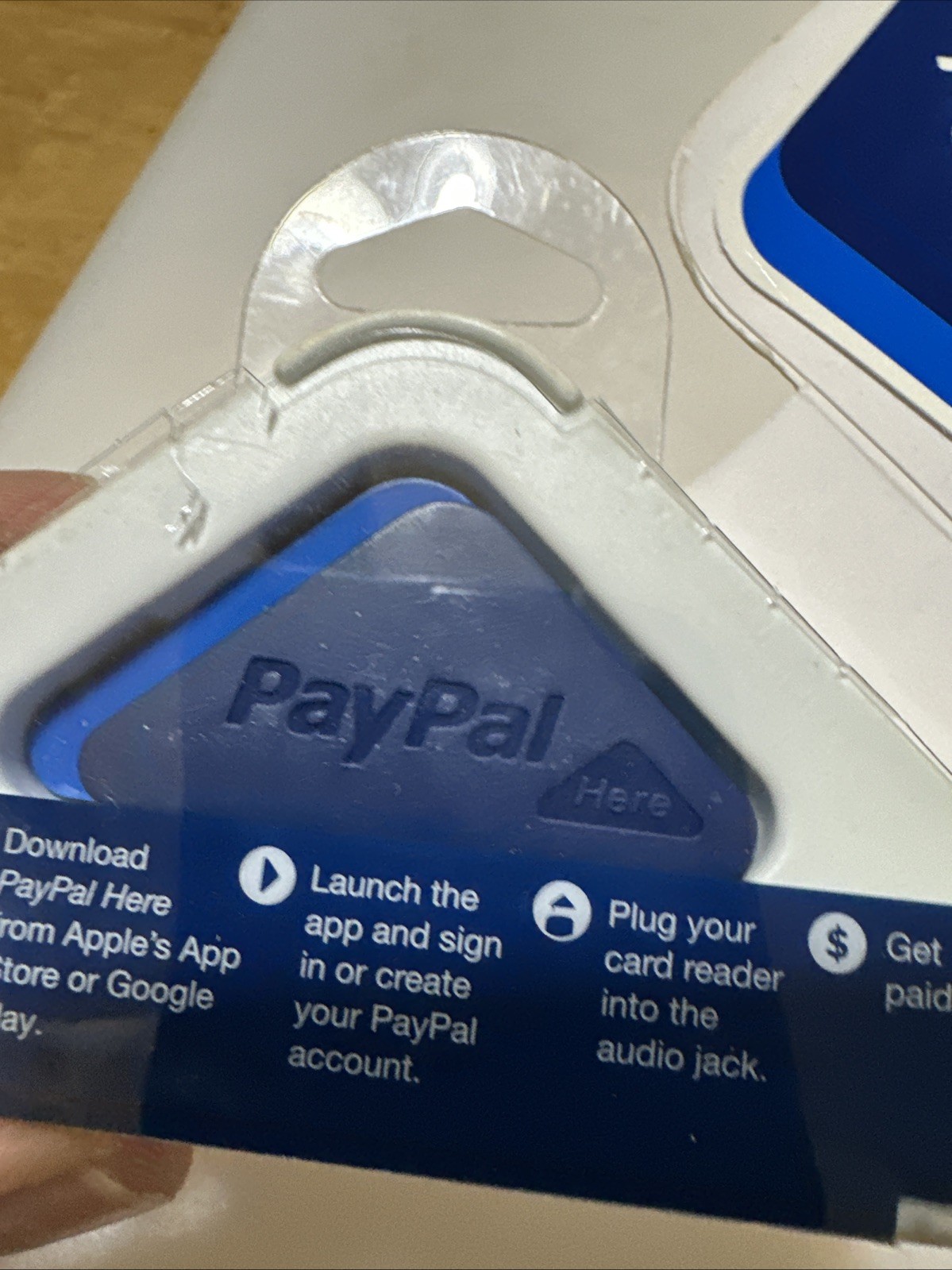 NOS Ives Behar Designed Triangle PayPal Mobile Card Reader NOS NEW Collectible