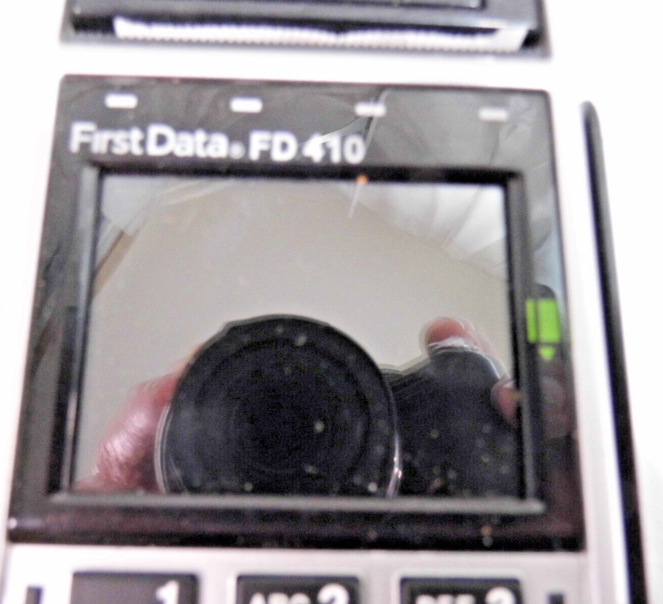 FIRST DATA FD 410 CREDIT CARD MACHINE WIRELESS DEBIT READER No Charging Cord