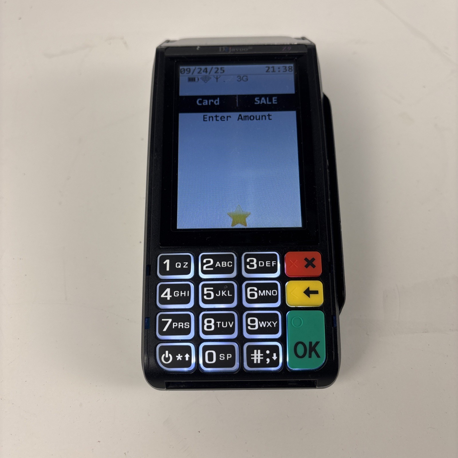 Dejavoo Z9 Vega 3000 3G WiFi Wireless Contactless Credit Card Terminal