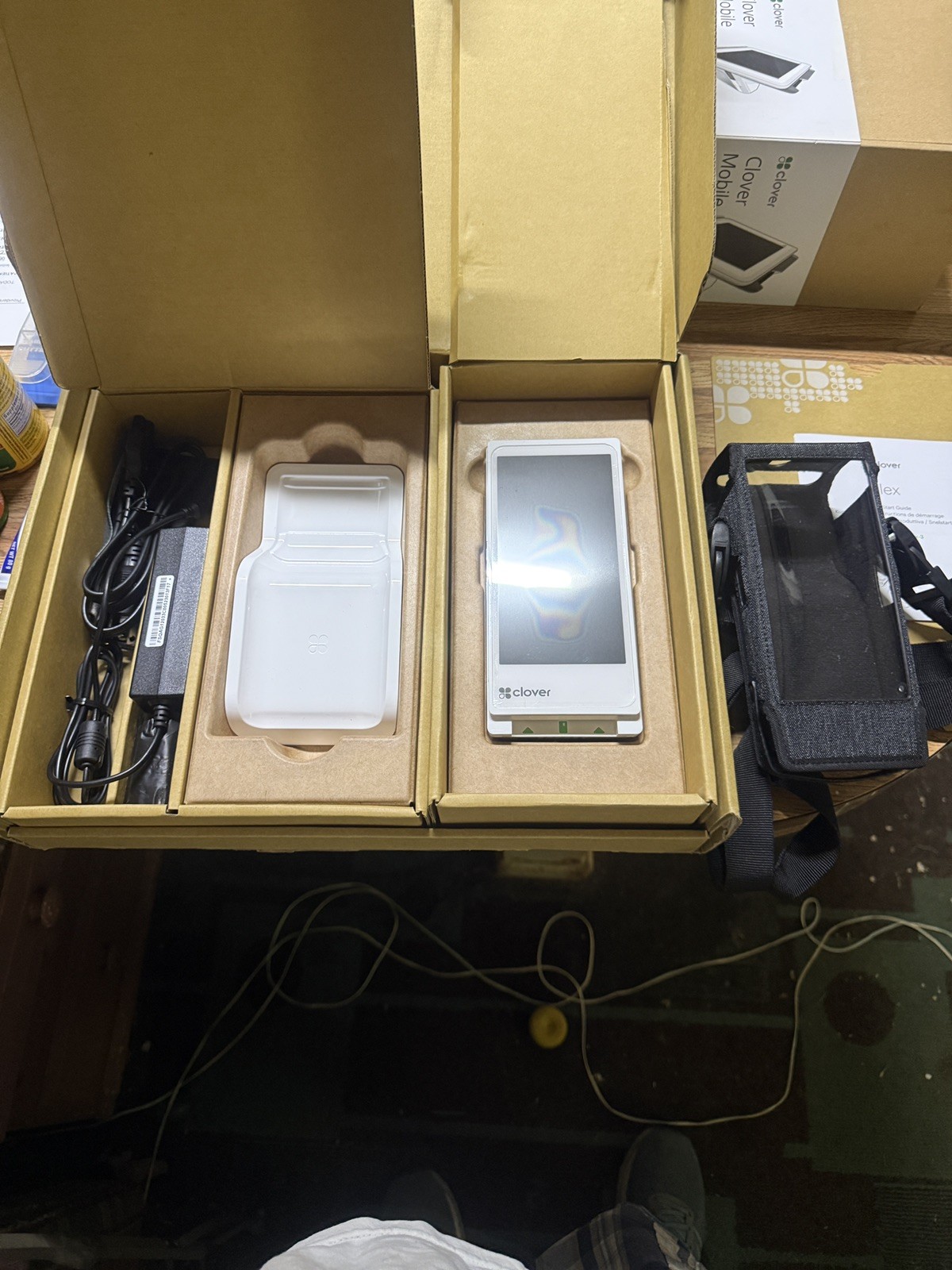 Clover Flex 3 C405 Handheld POS with Wireless Cradle (Brand New, Unused)