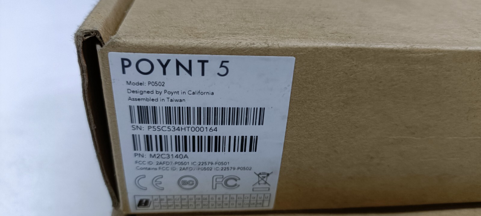 Poynt 5 P0502 Handheld Payment Terminal M2C3140A