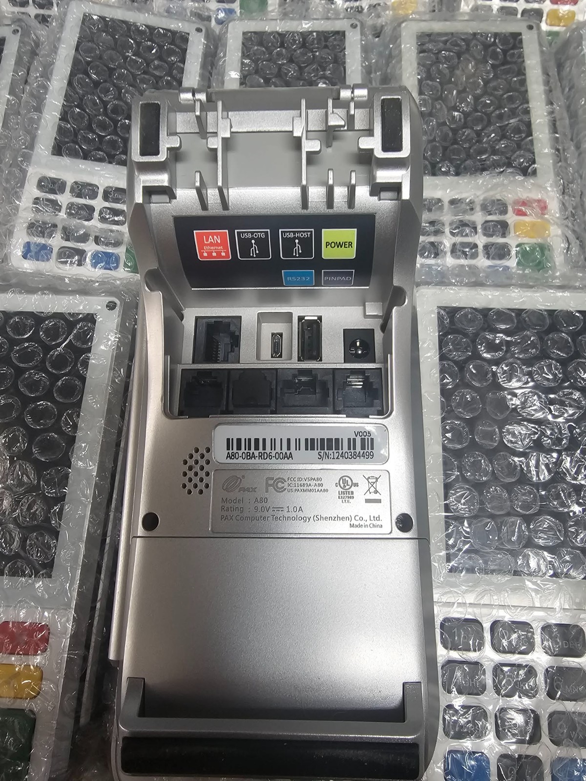 Job Lot 32x PAX A80 Countertop Smart Credit Card Machines w/Power Adapters -TECH