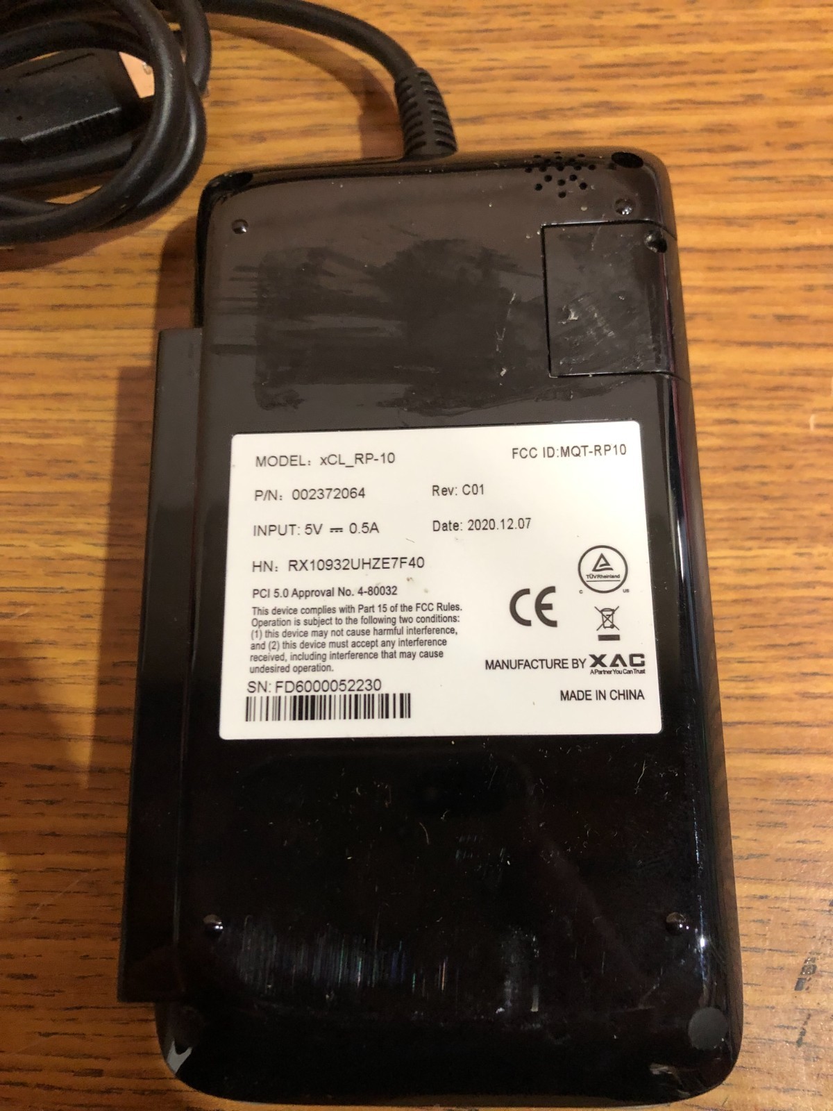 First Data RP10 PIN Pad – Untested