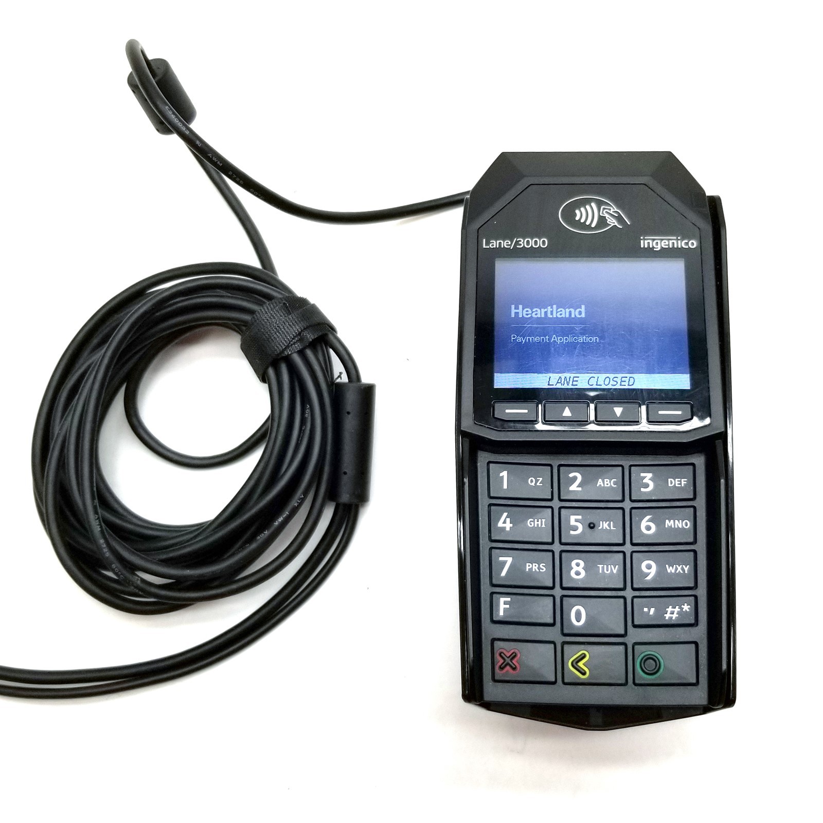 Ingenico Credit Card Terminal POS Lane 3000 NFC Chip w/Cable MRN30310702A Lot 4