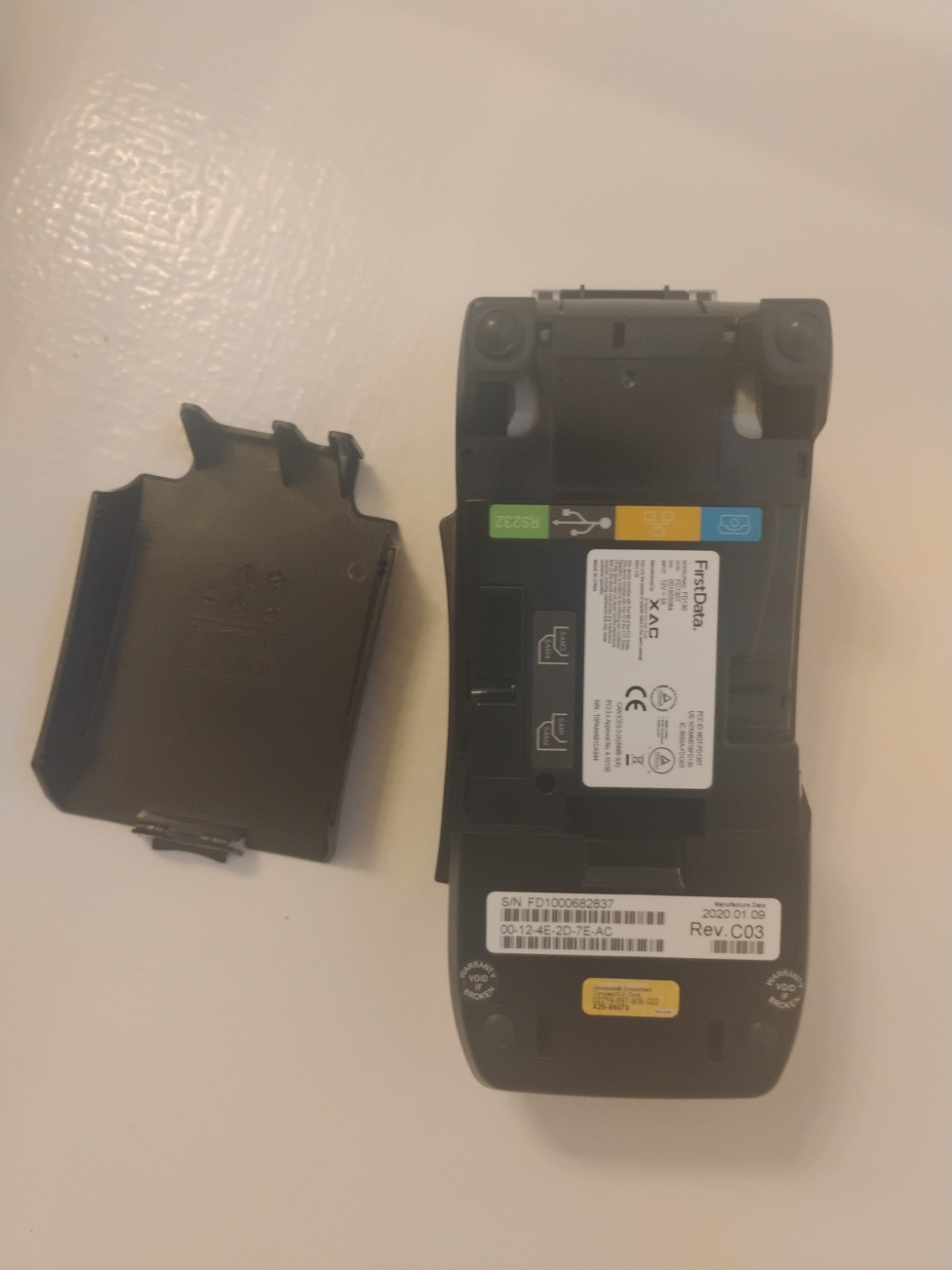 First Data FD130 Credit Card Terminal Machine With Power Cord Works
