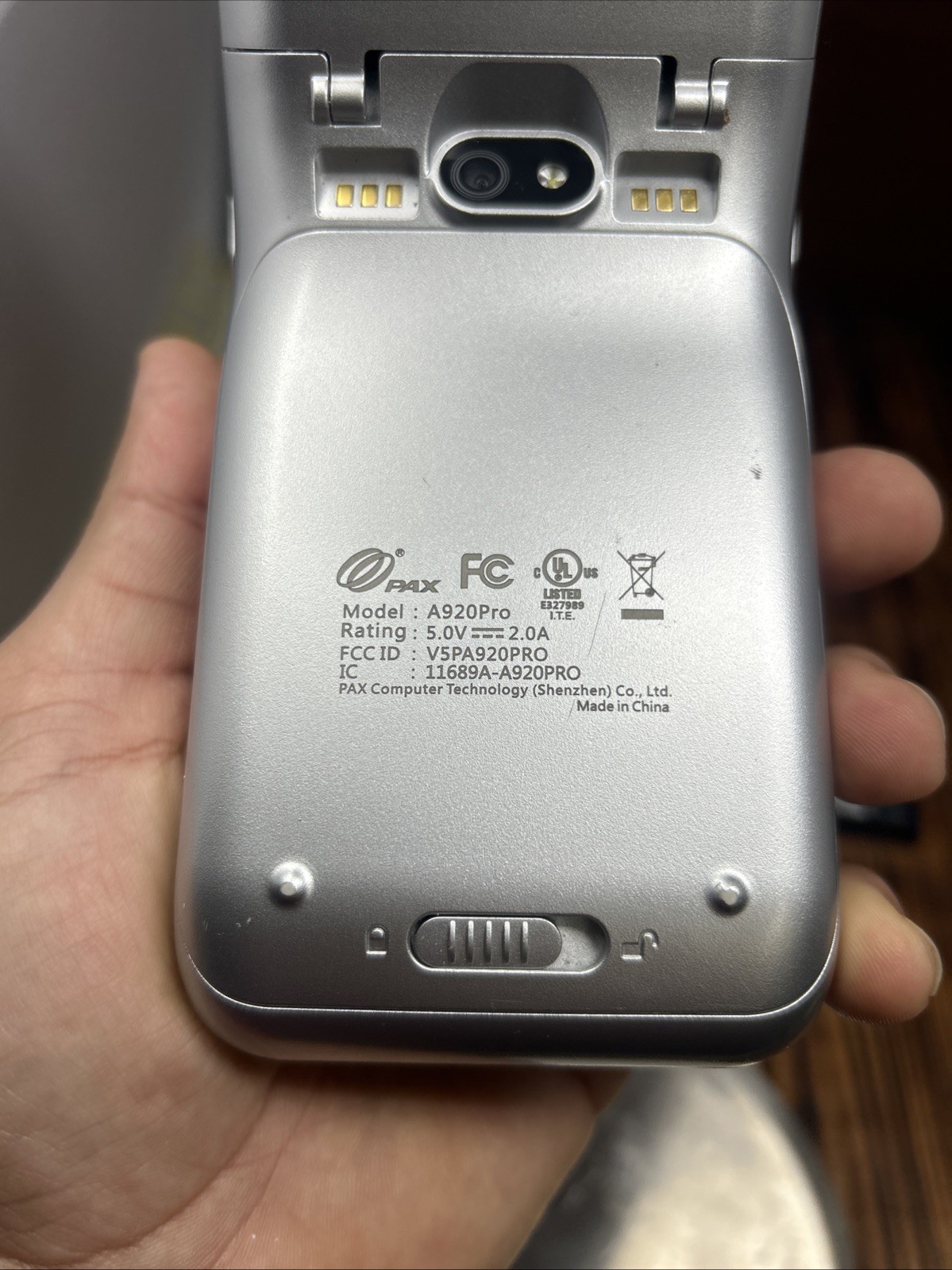 Pax A920Pro Smart Mobile Credit Card Payment Terminal + Extra Battery LOCKED