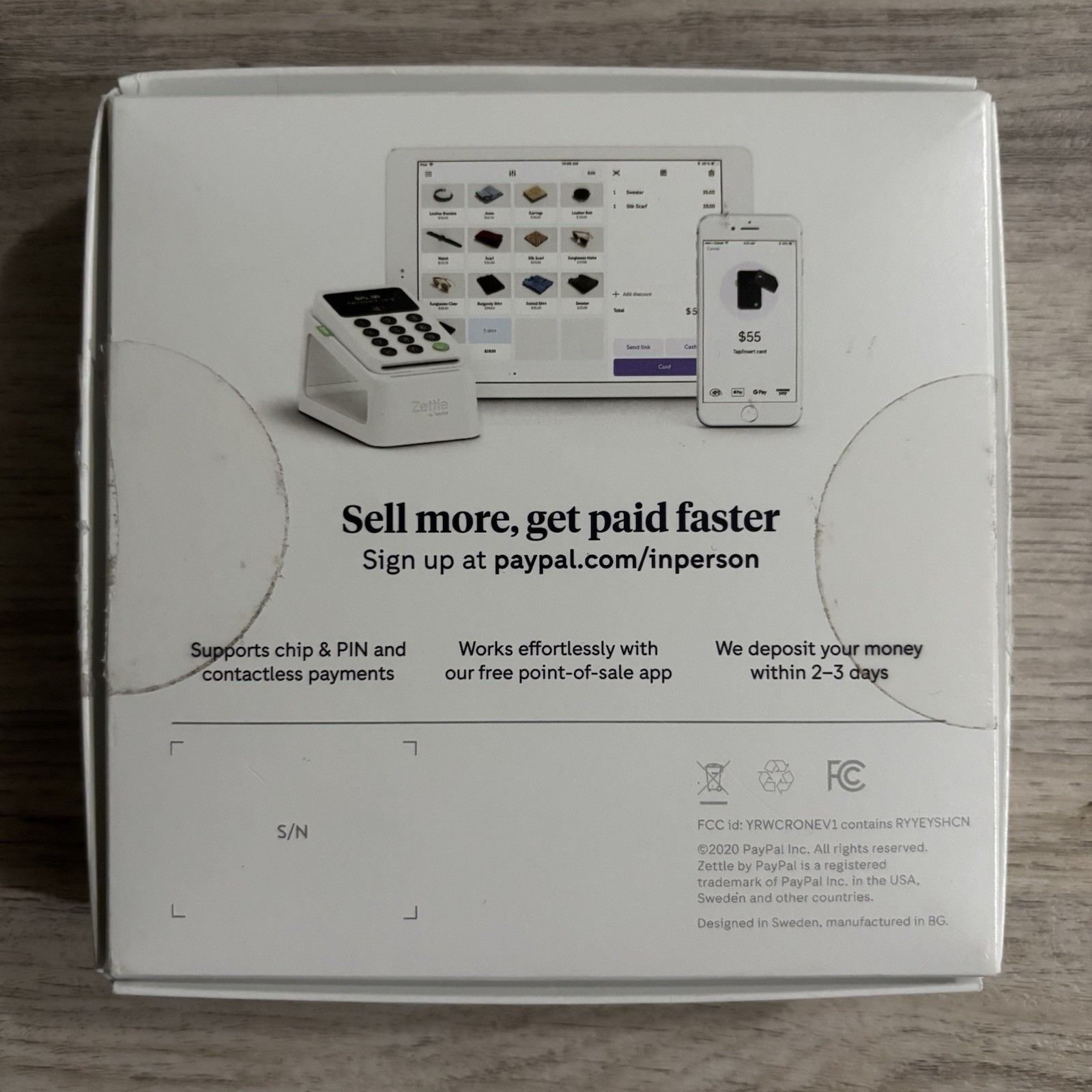 Zettle Reader 2 Contactless Credit Card Payment Terminal AS IS
