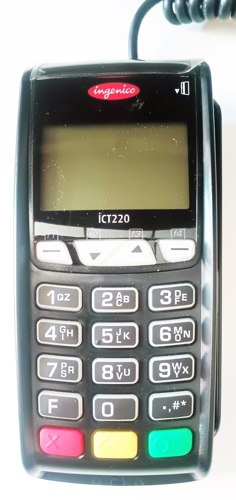 Ingenico iCT 220 Credit Card Payment Reader Terminal With Power Cord & Cables