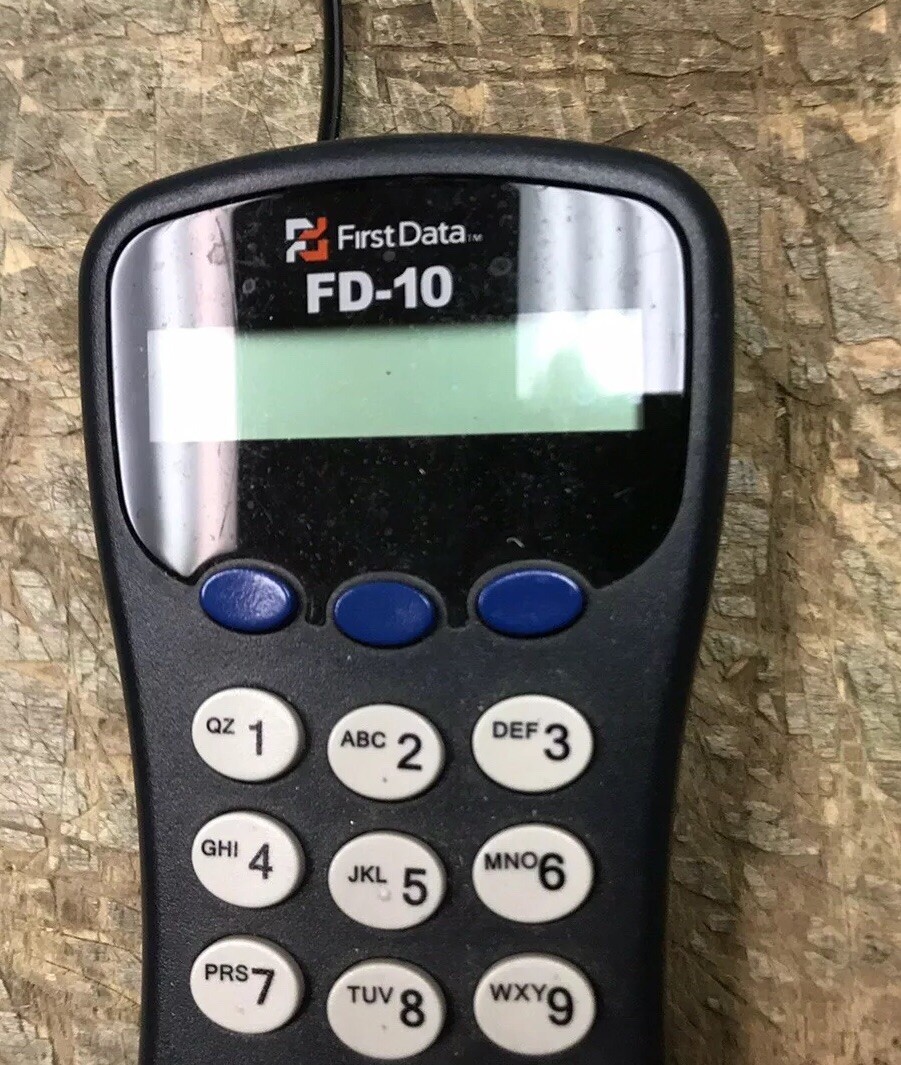 FIRST DATA FD-10C Pin Pad Card Reader POS Terminal 8001-pci
