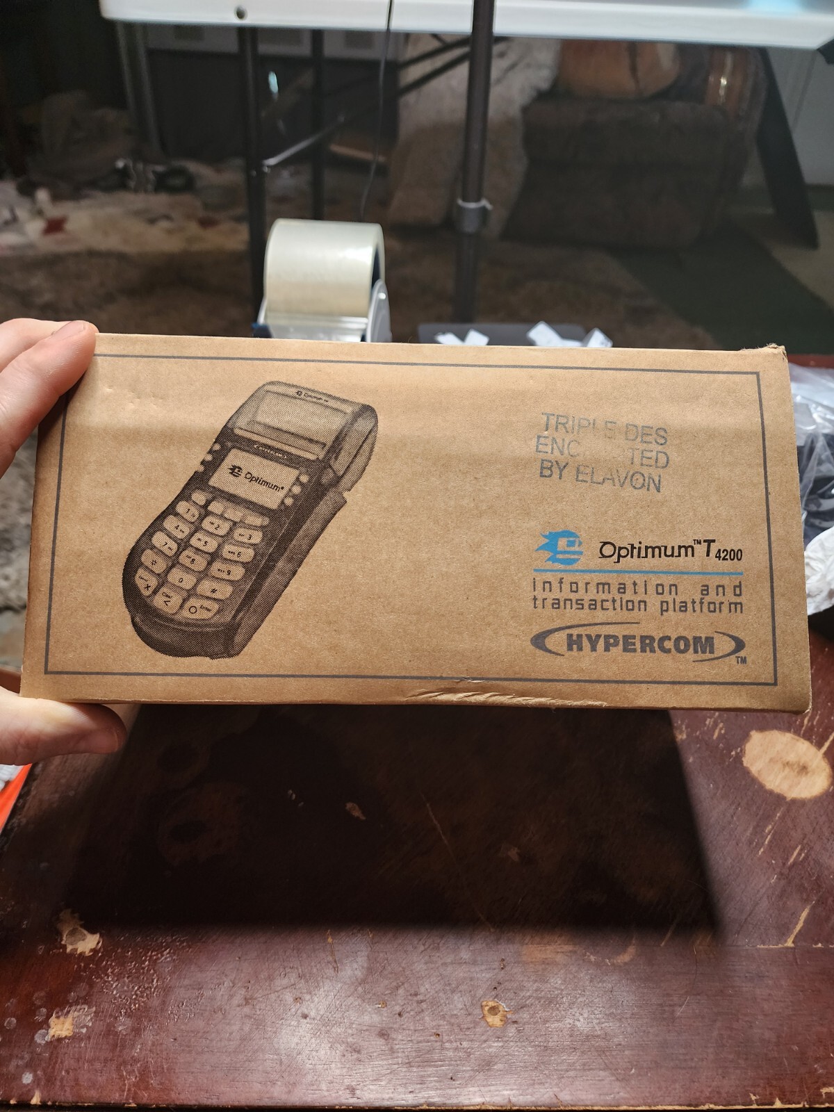 Hypercom Optimum T4210 Point Of Sale Credit Card Terminal