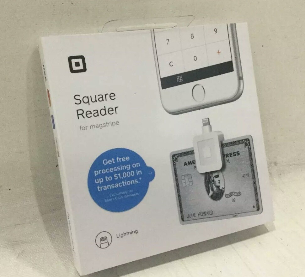 NEW Square – Magstripe Reader with Lightning Connector – Glossy White