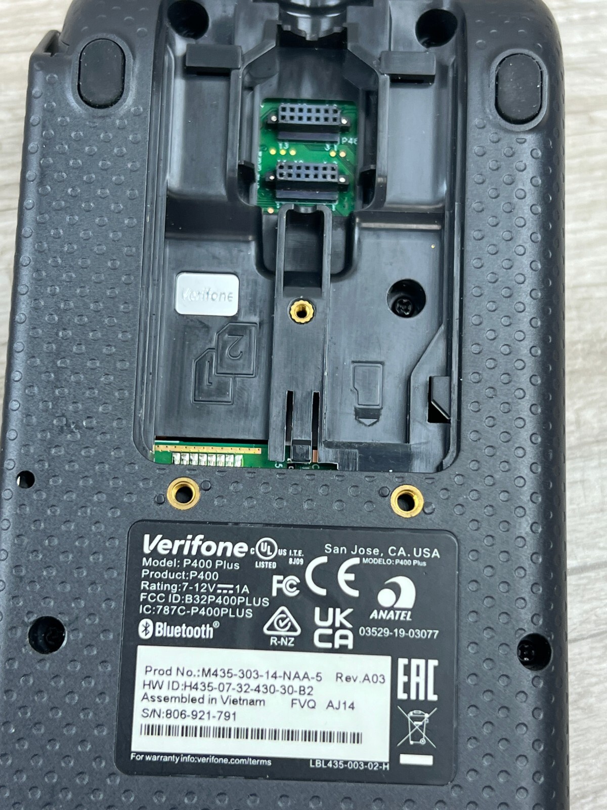Verifone P400 Plus Stripe Credit Card Terminal M435-003-04-NAA-5 UNIT ONLY