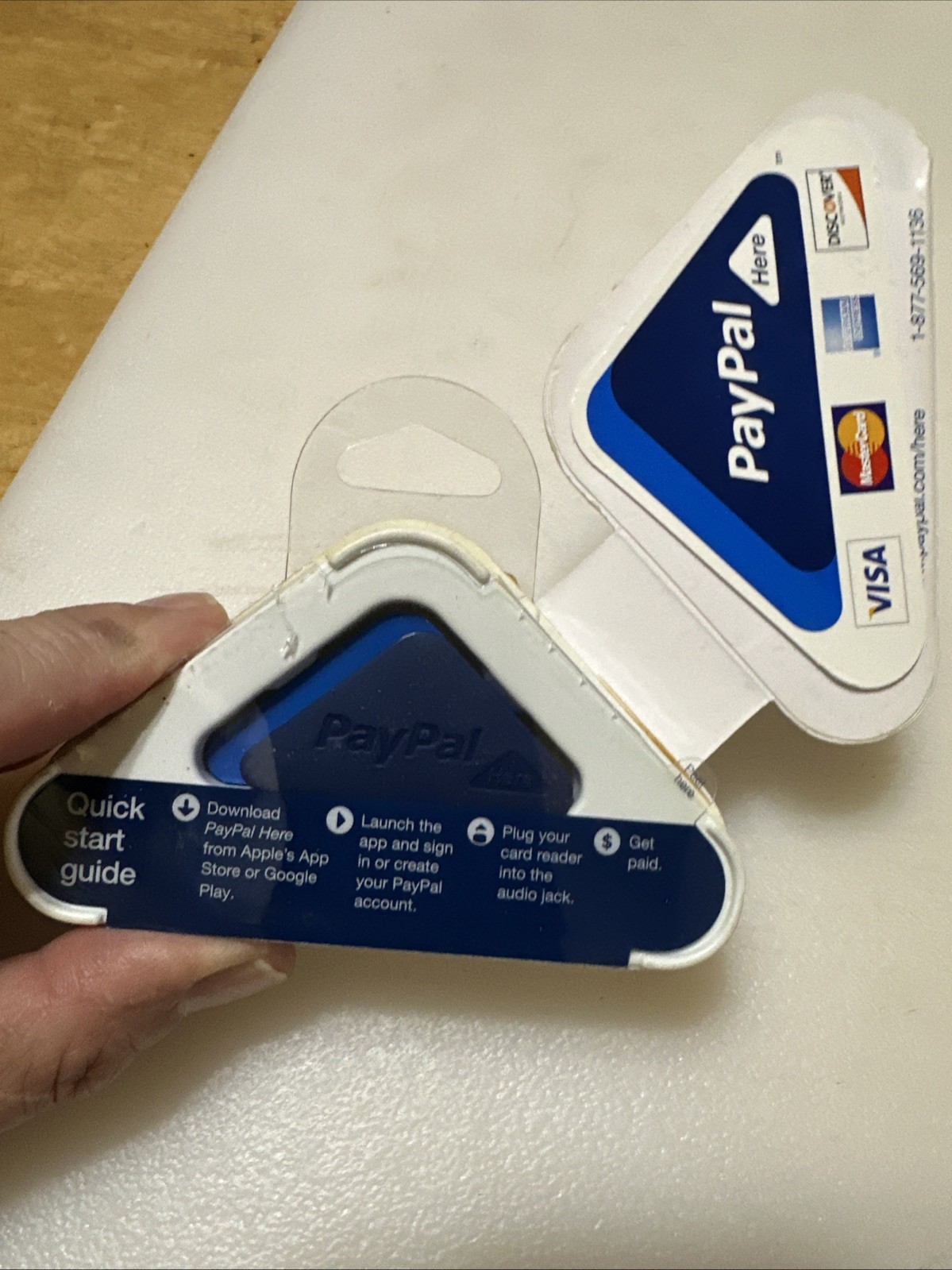 NOS Ives Behar Designed Triangle PayPal Mobile Card Reader NOS NEW Collectible