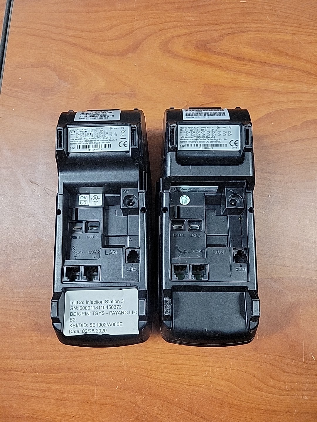 LOT OF 2 Dejavoo Z11 Credit Card Payment Terminal