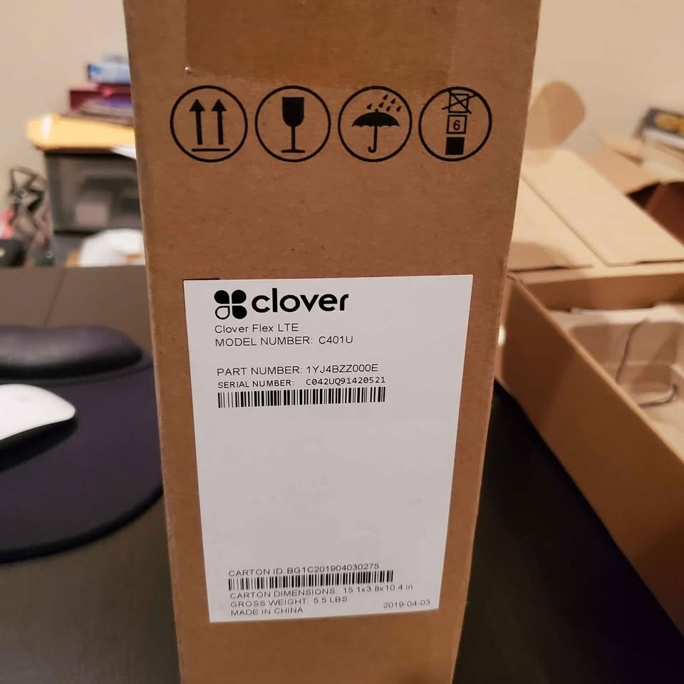 Clover C401U Flex LTE All-in-One Point-of-Sale Credit Card Reader 1YJ4BZZ000E
