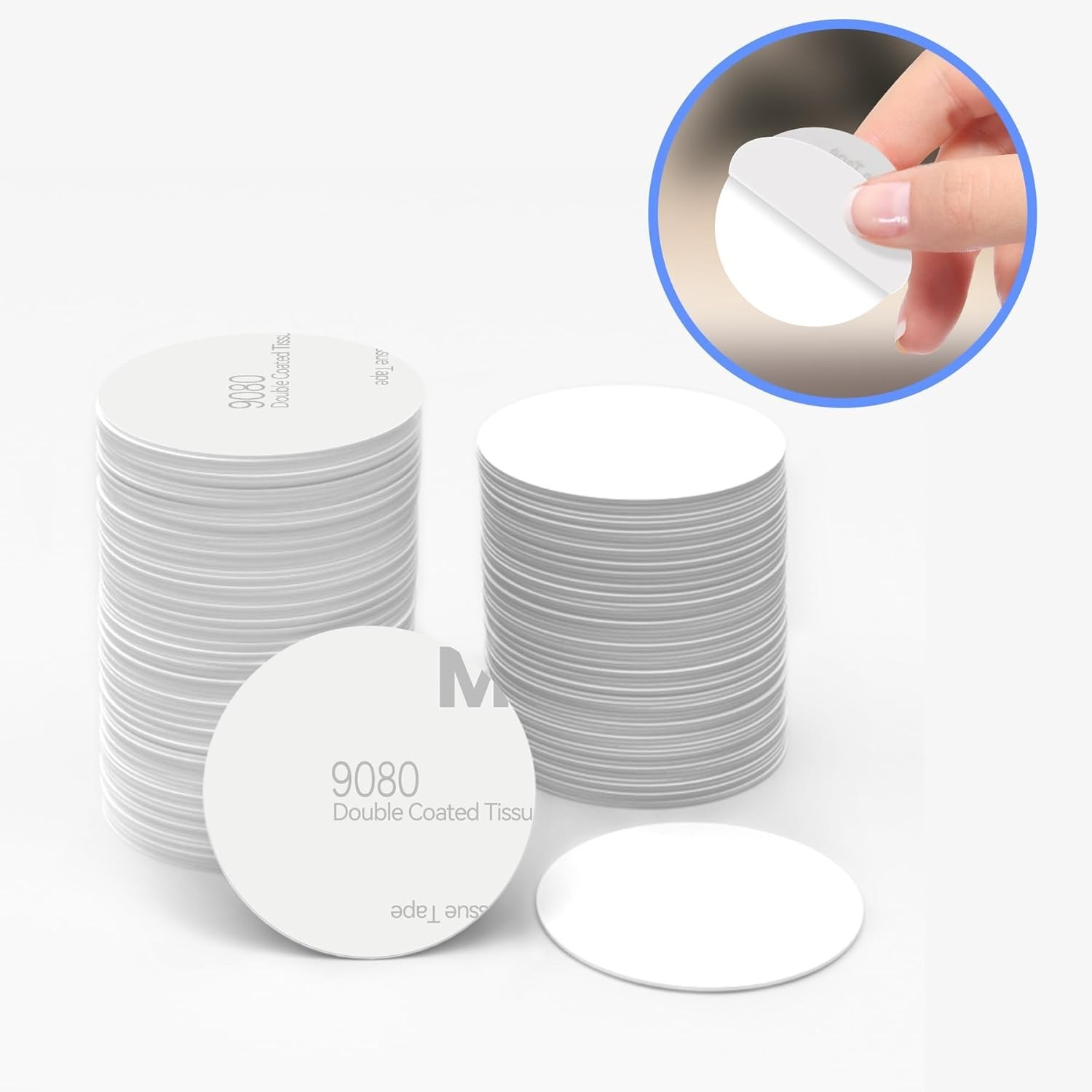 Versatile 100 Pcs Rewritable NFC Coins – Durable NTAG215 Tags with Adhesive Back