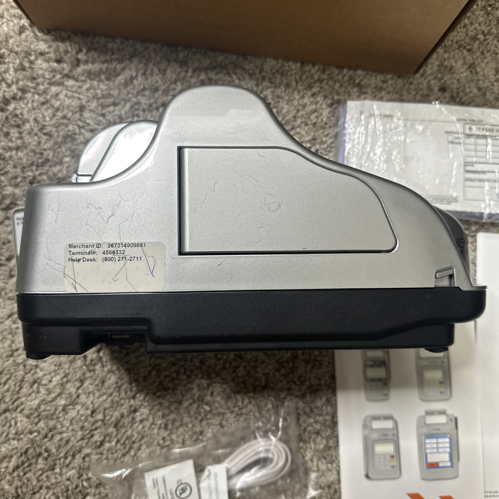 First Data FD200TI Credit Card Terminal, No Power Supply