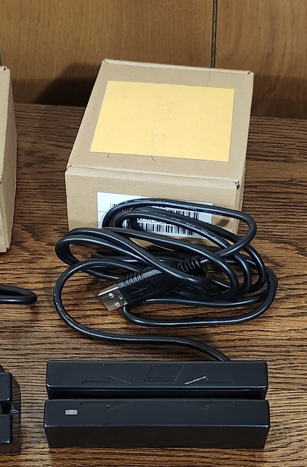 Set Of 2 MAGTEK 21040108 USB Credit Card Reader With Magnetic Swipe Black