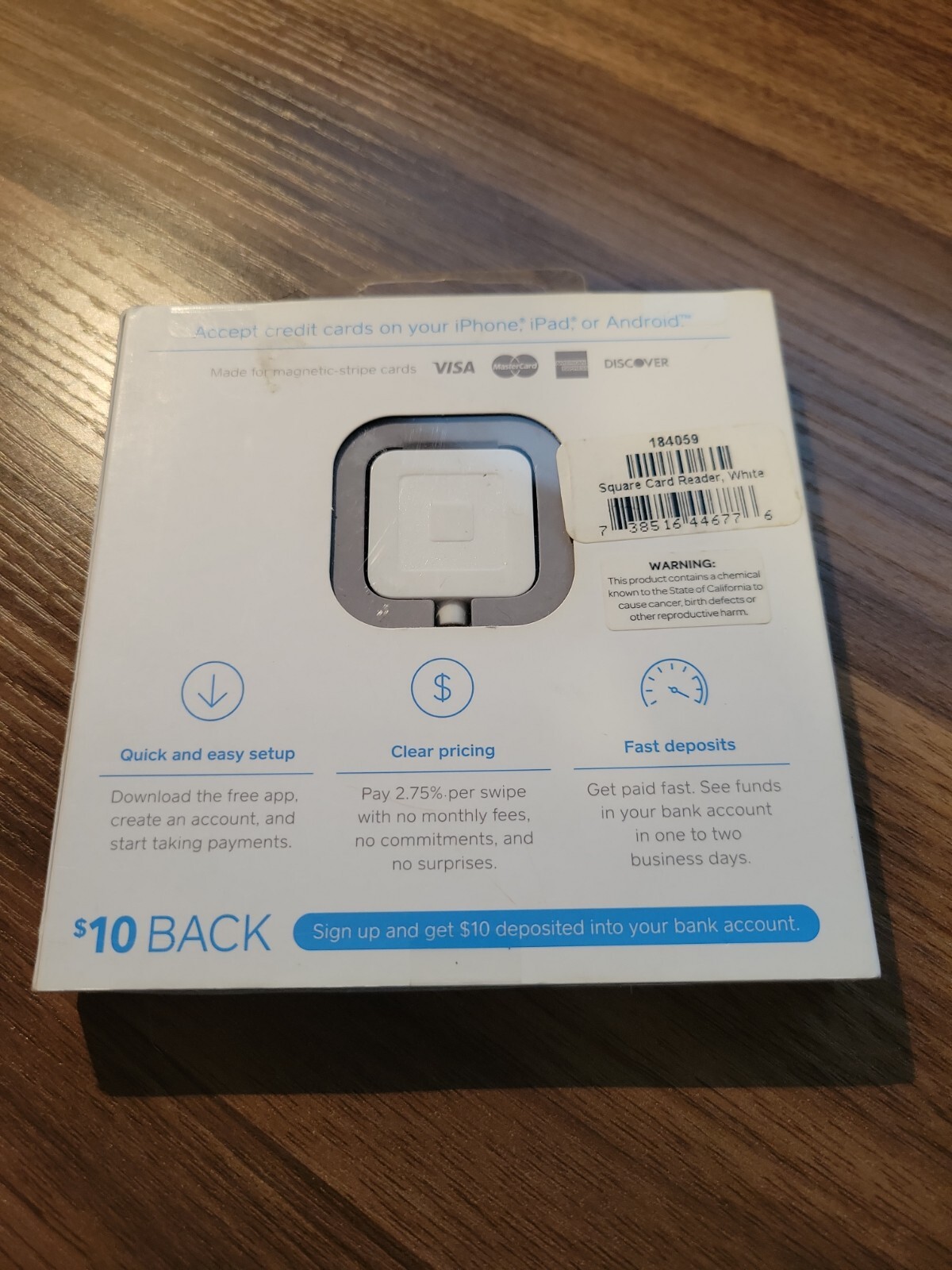 NEW Square Credit Debit Card Reader – for iPhone, iPad or Android
