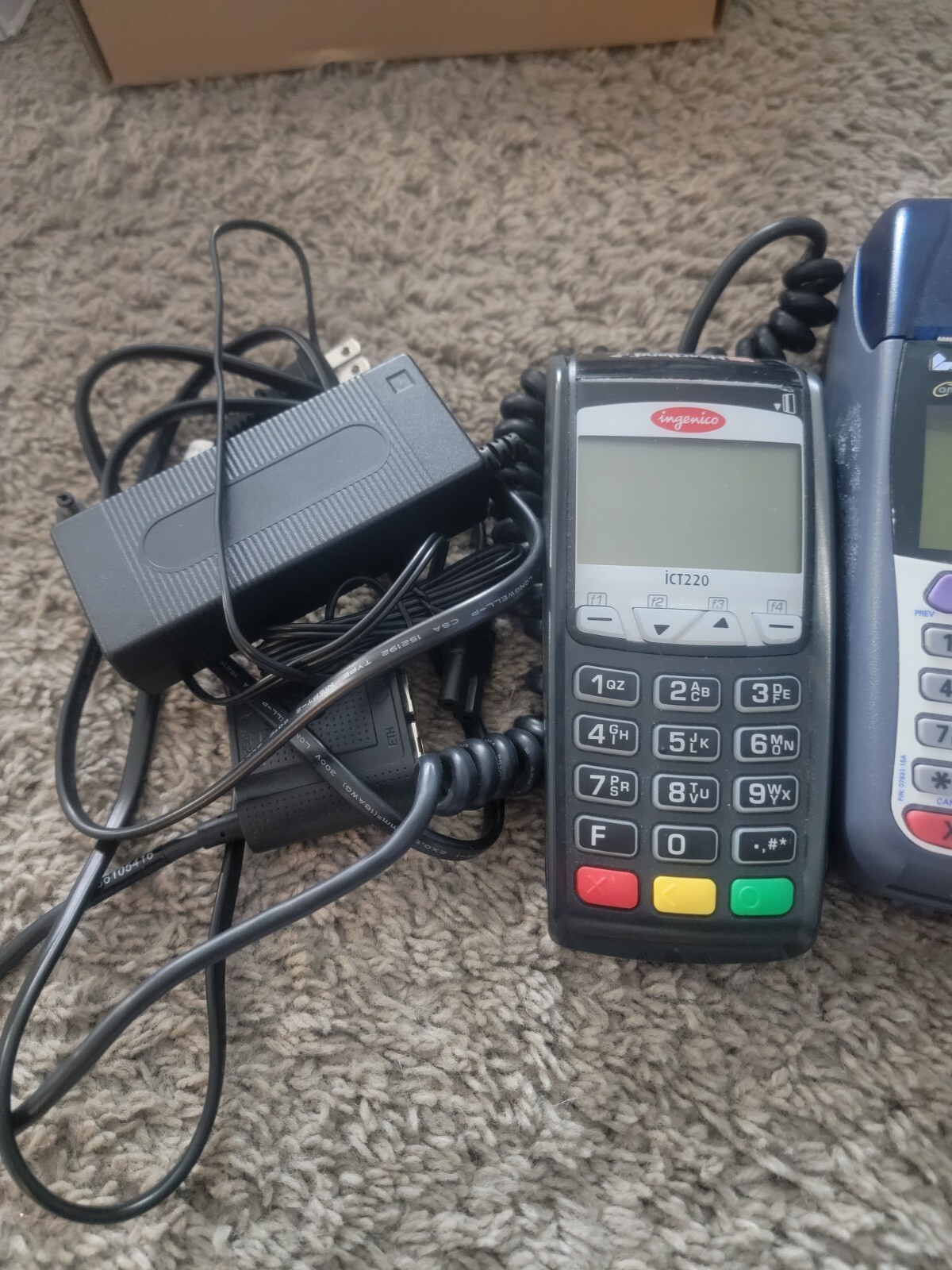 LOT of 3 POS Credit Card Readers Ingenico ICT220, VeriFone Omni 3730 & Omni 3750