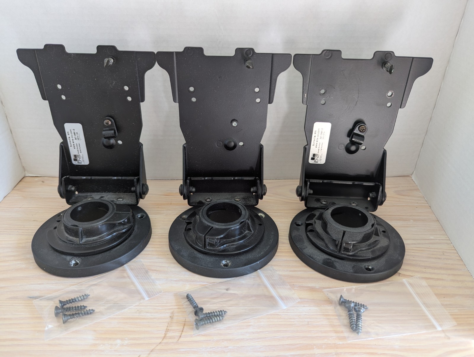 Lot of 3 ENS Low Contour Tilt Swivel Stand F/ VeriFone MX925 MX915 – 367-2481-D
