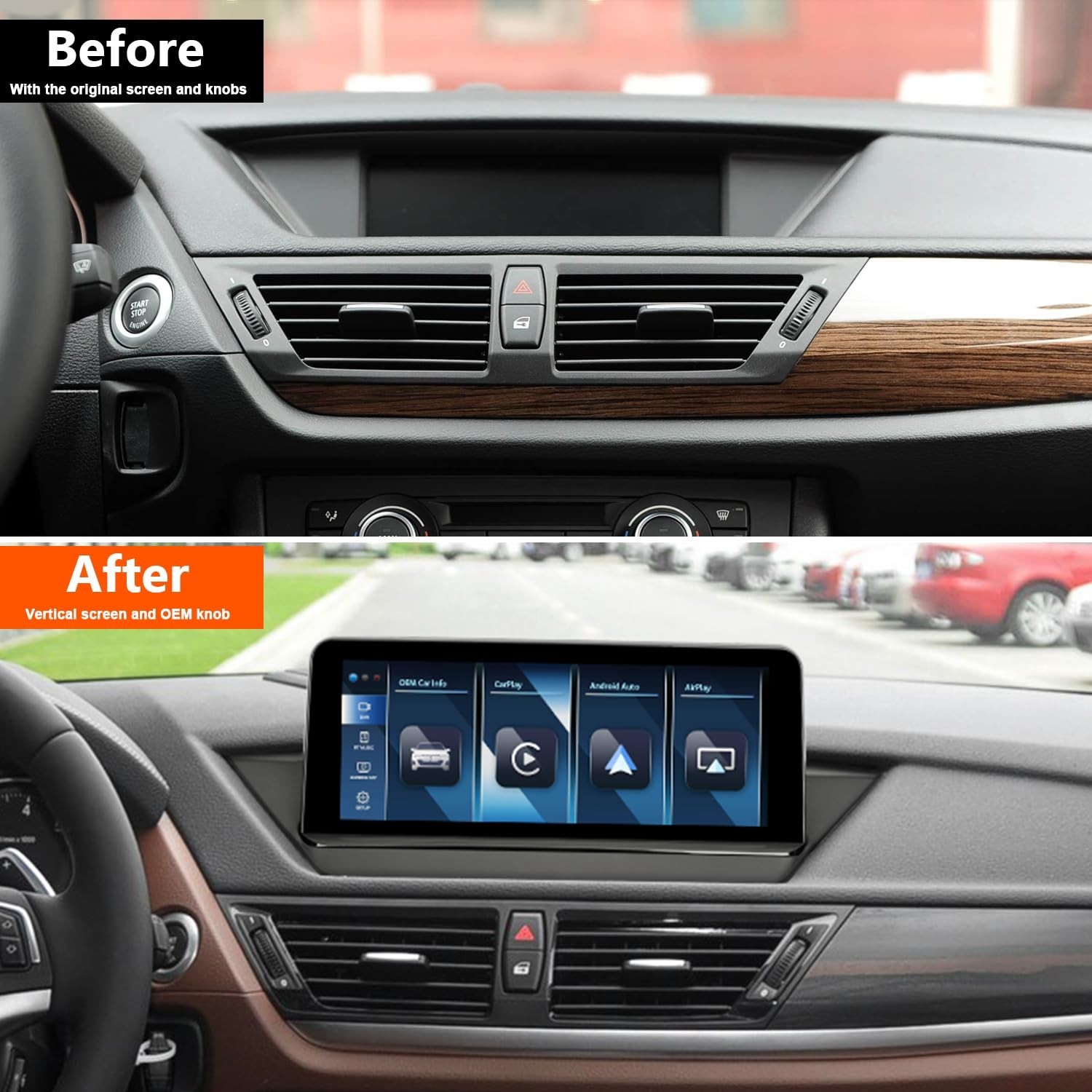PEMP 10.25″ Blue Anti-Glare Linux HD Screen for BMW X1 E84 CIC Wireless and W…