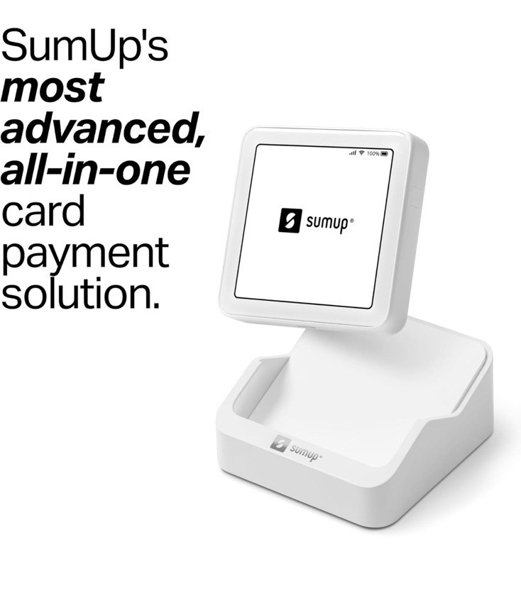 💪Solo Credit Card Payment Card Reader with Charging Station. Full Touch-Screen