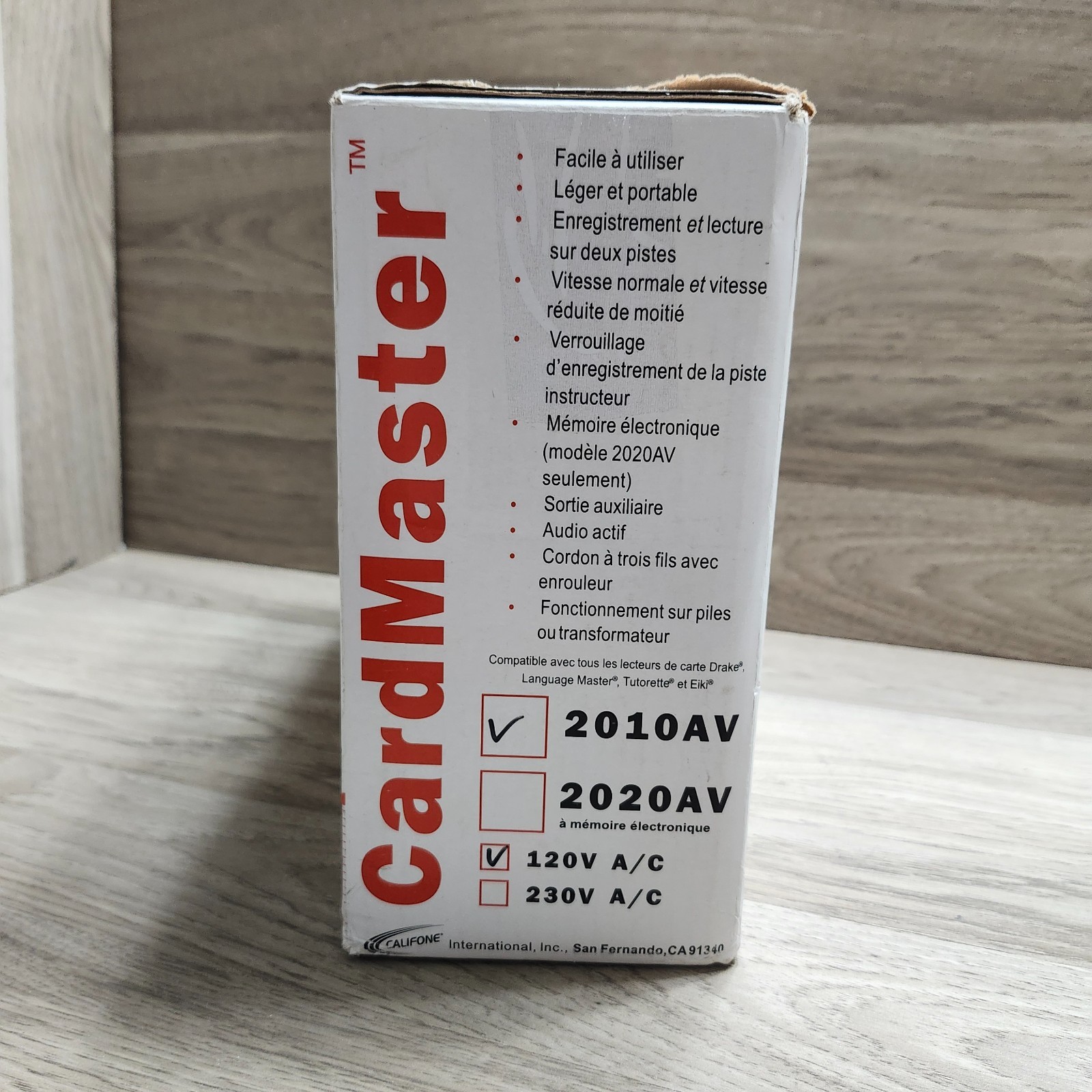 Califone Cardmaster Magnetic Card Reader Series 2000/ model 2010 NIB