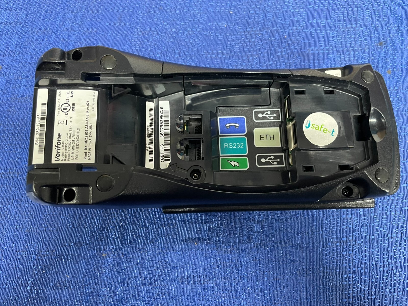 Verifone VX520 VX 520 Credit Card Machine Terminal Reader w/ Power Adapter