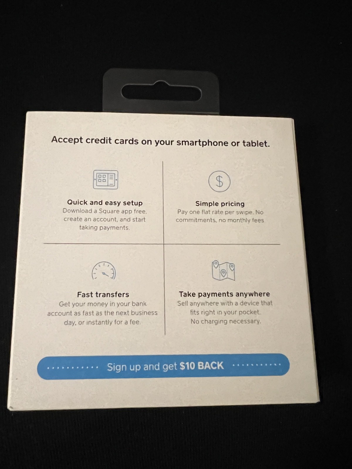Square A-SKU-0047-04 Wired Magstripe Headset Jack Credit Card Reader