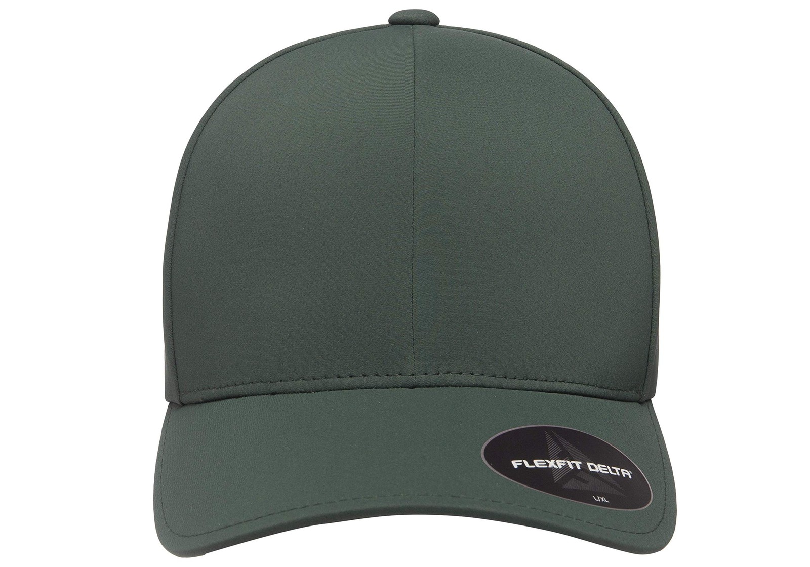Flexfit Men’s Delta Seamless Baseball Cap, Spruce, Small-Medium Black