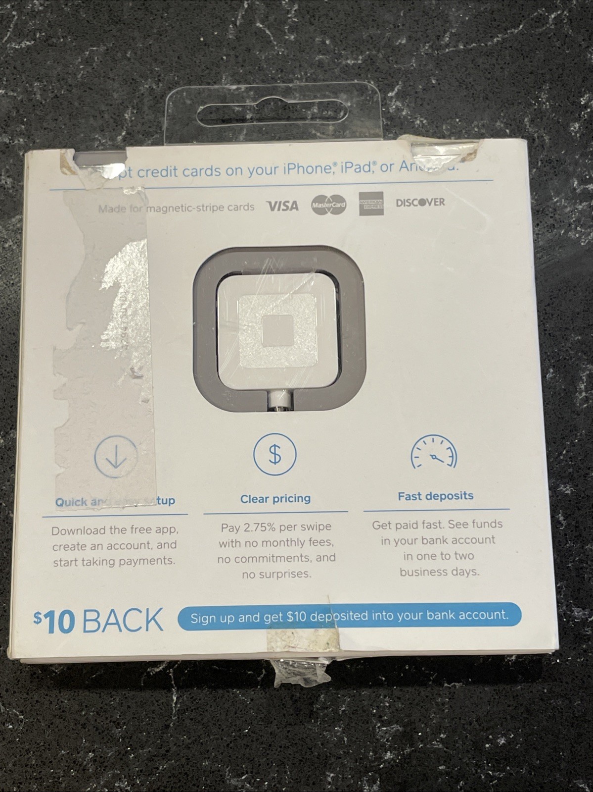 Square Reader for Magstripe (Headset Jack) – NEW Open Box