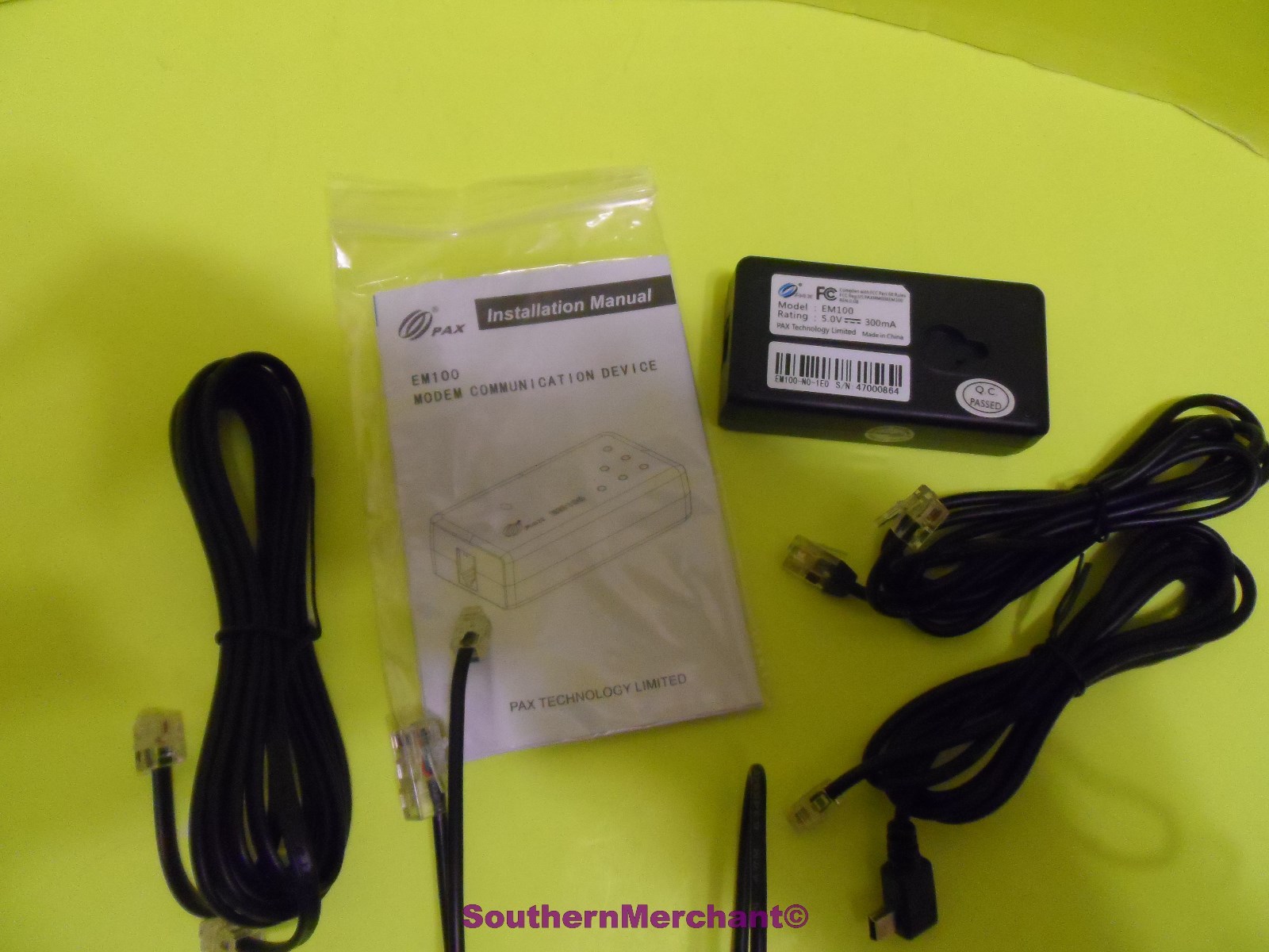 PAX EM100 COMMUNICATION DEVICE External Modem CDMA/WIFI Dial Dongle