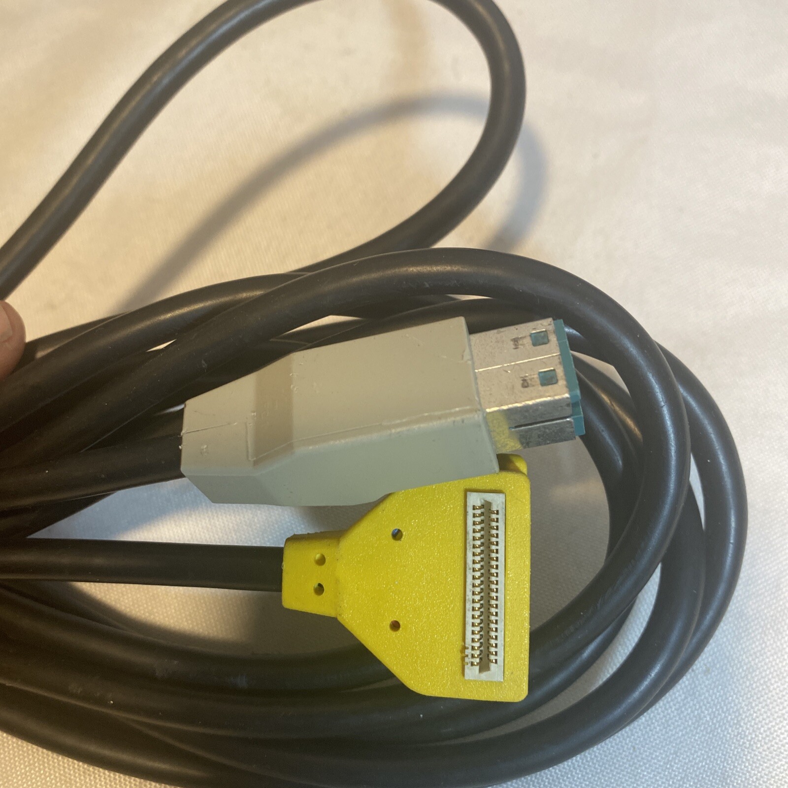 VeriFone MX915 PINPAD CABLE 23998-02-R CABLE Yellow 6ft, Used