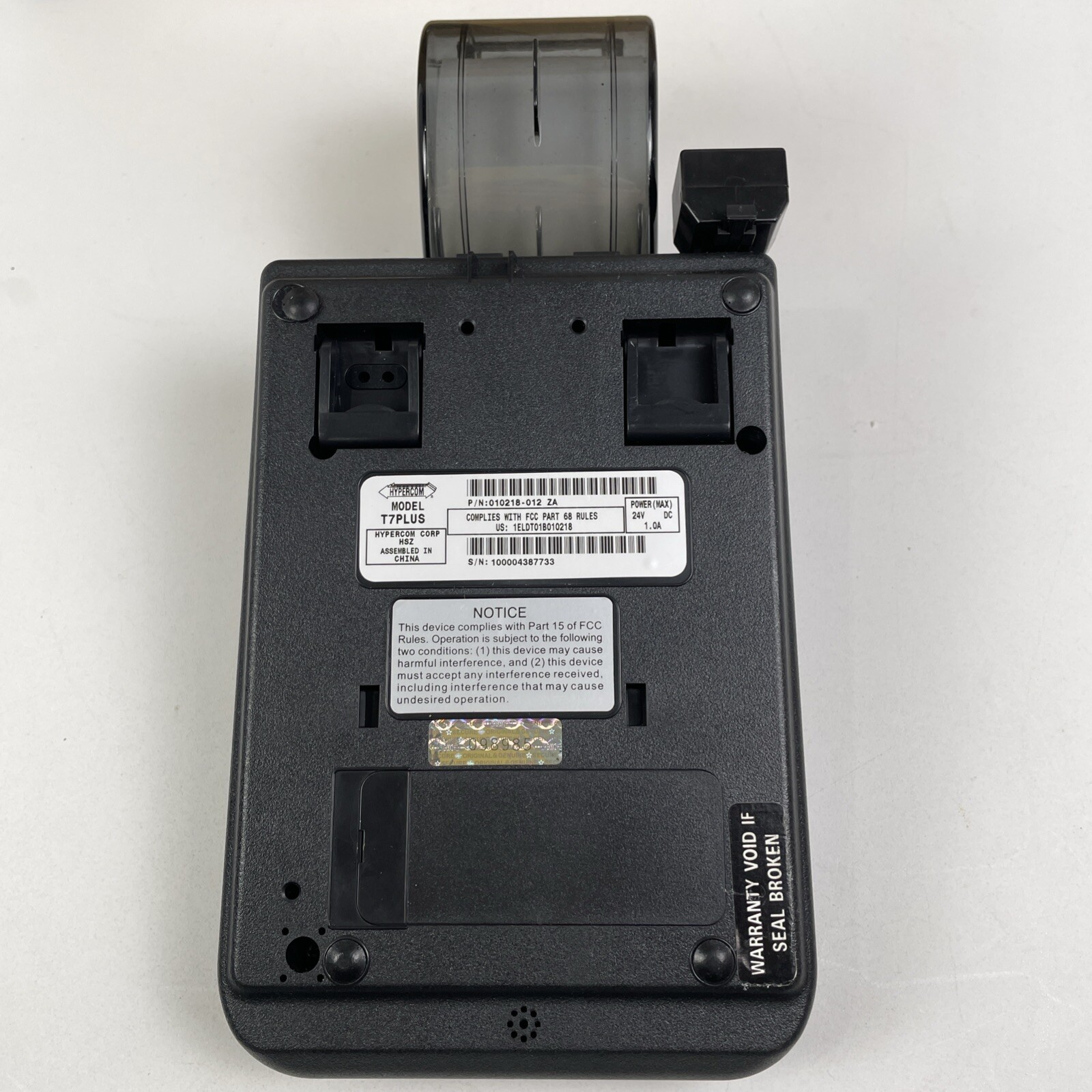 HYPERCOM T7 PLUS T7 PLUS Credit Card Terminal Reader Machine with Power Supply