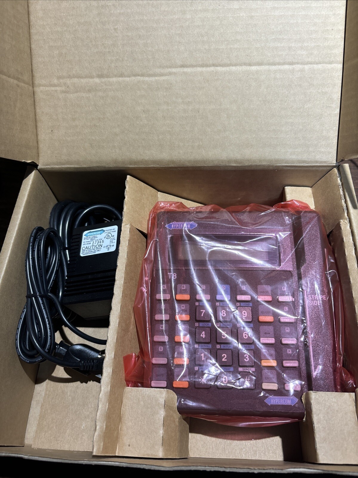 Hypercom T7P Credit Card Machine Reader with Power Supply New Open Box