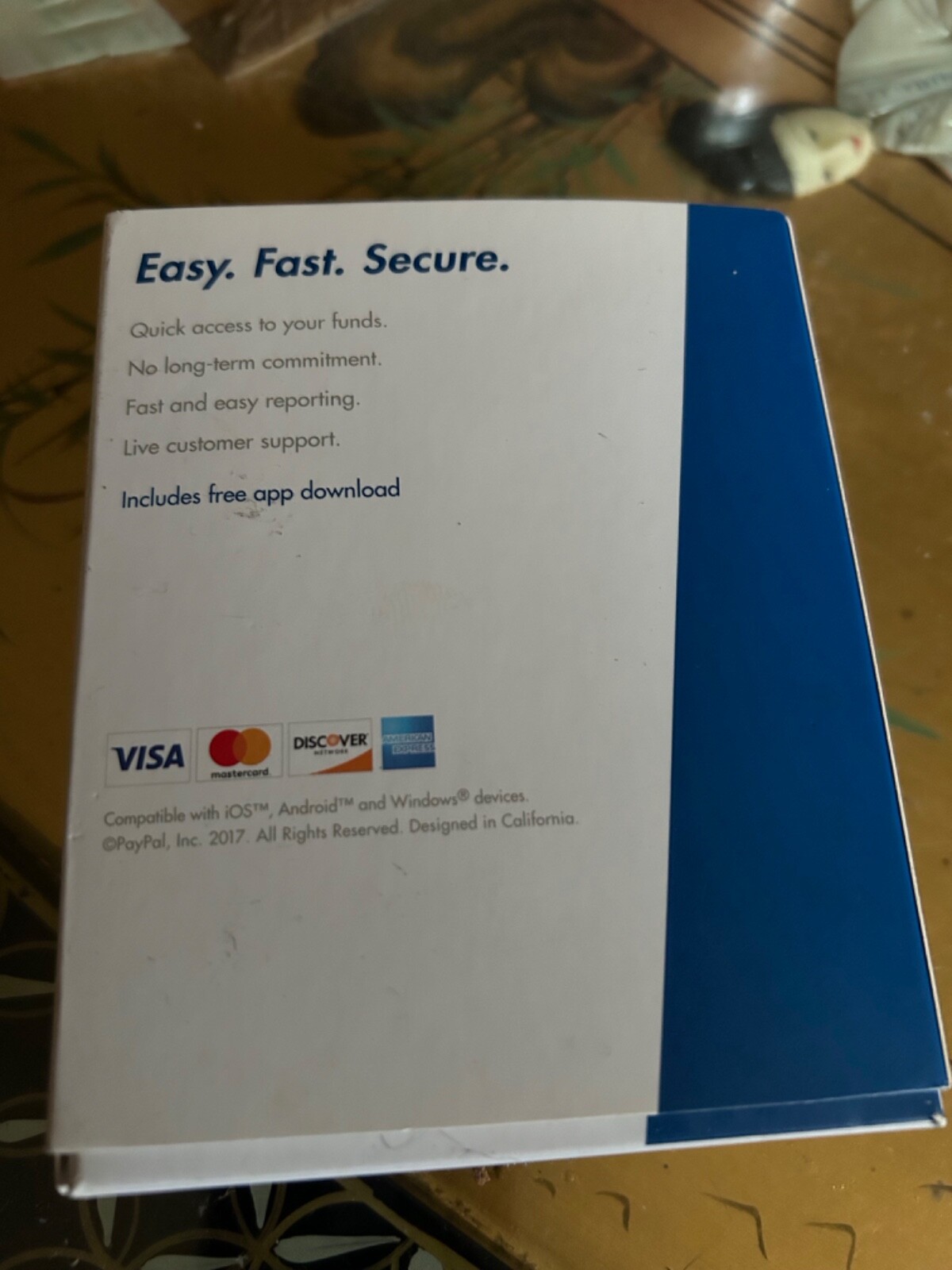 Paypal Mobile Card Reader Scanner Point Of Sale Device iPhone Android Windows