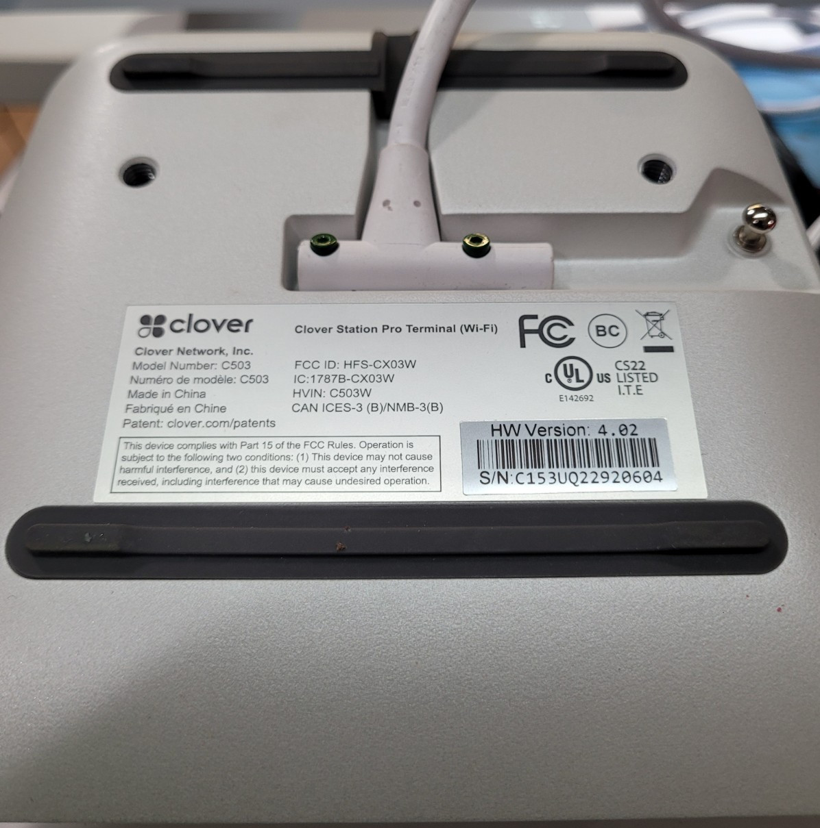 Clover Station Pro w/Display-S503 Terminal-C503 Printer-P501 Hub-H500 (Unlocked)
