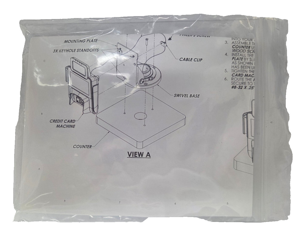 Havis 367-5065-A Low Countour Stand, 8°-90°, Swivel, Cap Screw, MX915 MS925 Q30