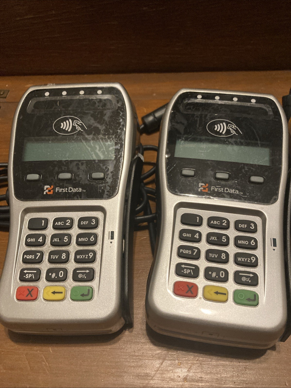 Lot of 5 FirstData FD-35 PIN Pad Credit Card Terminal Reader USB TURNS ON Parts
