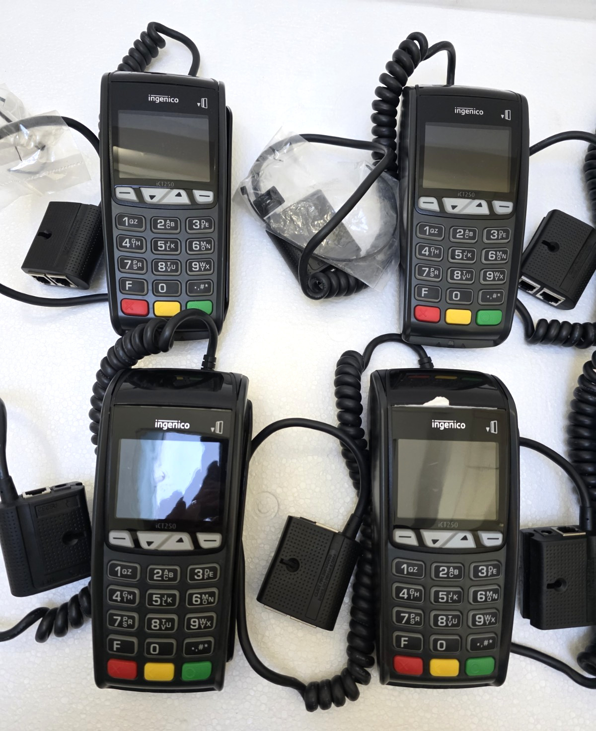 7 Ingenico Credit Card Readers iCT250 system only! UNTESTED!